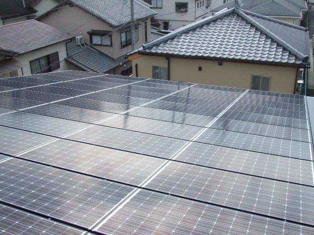 奈良県天理市のパナソニック製VBHN244SJ33×60枚の太陽光発電施工写真