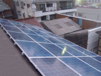 神奈川県大和市のカナディアンソーラー製CS6P-225P×２４枚の太陽光発電施工写真